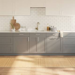 gulvtæppe 80x300 cm rektangulær bambus lys naturfarvet