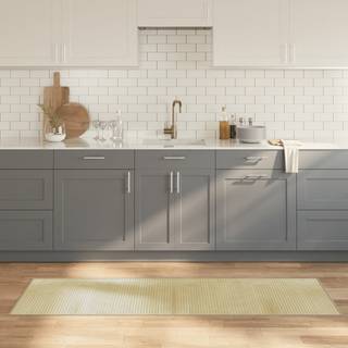 gulvtæppe 60x200 cm rektangulær bambus lys naturfarvet