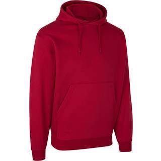 ID 0660 Soft hoodie kængurulomme unisex Rød M