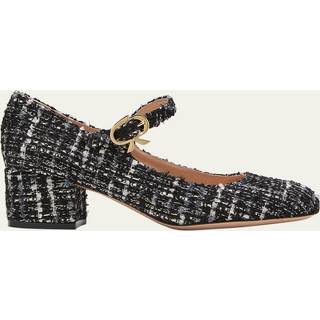 Gianvito Rossi Mary Ribbon 45 bouclÃ© Mary Jane pumps - black - EU 36.5