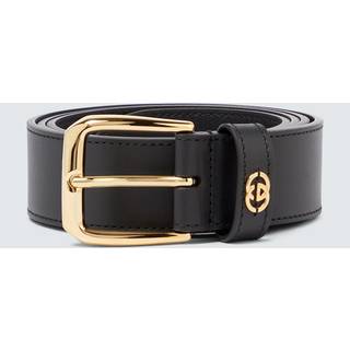 Gucci Interlocking G leather belt - black - 90CM