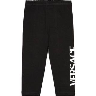 Versace Kids Baby logo cotton-blend jersey leggings - multicoloured - M 12-18