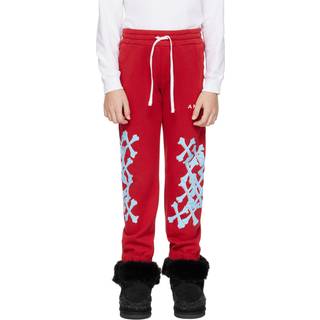 Amiri Kids Printed cotton sweatpants - red - Y 10