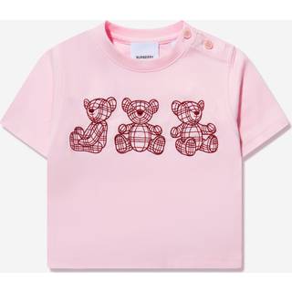 Burberry Kids Printed cotton T-shirt - pink - M 12