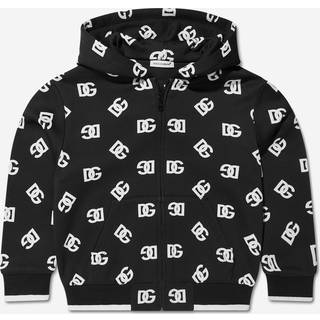 Dolce&Gabbana Kids Zipped cotton hoodie - white - Y 4
