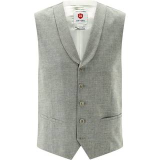CG Herren Weste grün meliert Slim Fit