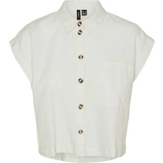 Luna Cropped Skjorte, Birch, M