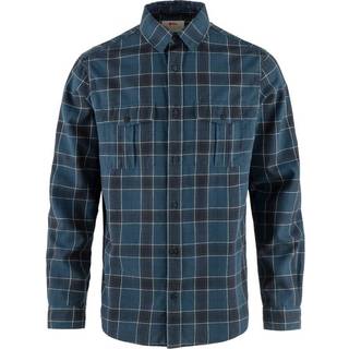 Fjällräven Övik Travel Shirt LS Men-indigo blue/dark navy-M