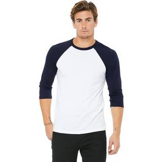Canvas CV3200 Unisex 3/4 Sleeve Baseball T-Shirt White / Navy L