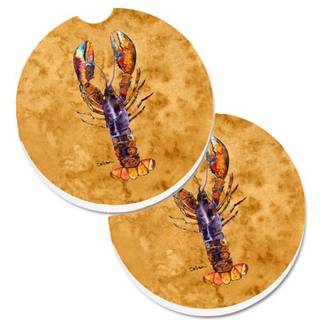 """" Caroline's Treasures Hummer Set på 2 Cup Holder Car Coasters 8716Carc 2.56 Multicolor """"