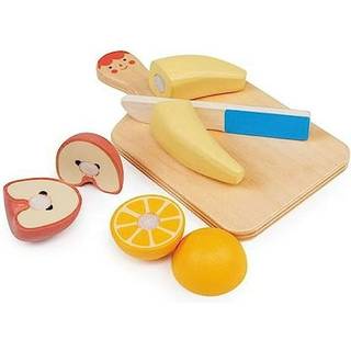 Mentari Legemad i træ - Skærebræt med frugt