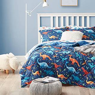 Umchord Kids Twin Bedding Comforter Set til Boys 5 Pieces Soft Lightweight Dinosaur Bedding Twin Set med Sheets Bed in a Bag Durable Boys Twin Co