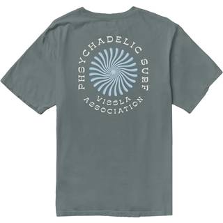 Vissla Psycho Surf Organic Pkt T-shirt - S - grey mist