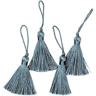 Expo International 2 """" Key Pack of 4 Mini Fiber Tassel Tewter 4 Count