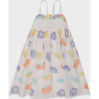 Stella McCartney Kids Printed linen and cotton dress - white - Y 14