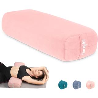 Yes4All Triple-Layer Sponge Yoga Bolster Pude til genoprettende yoga og meditation - Alsidig stttepudebalance og justering af stillinger