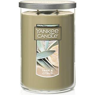 Yankee Candle Sage & Citrus Duftende klassiker 22 oz Stor tumbler 2-wick stearinlys over 75 timers forbr?ndingstid