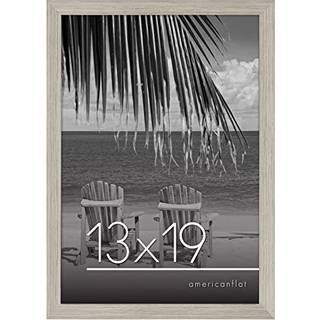 AmericanFlat 13x19 Billedramme i Driftwood - Engineered tr?ramme med knust -resistent glas og h?ngende hardware til vandret eller lodret v?gvisni