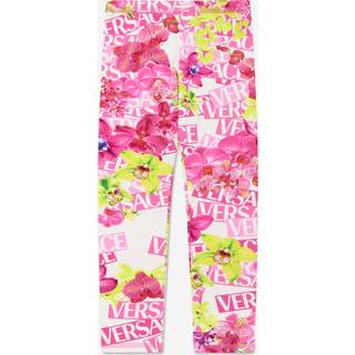 Versace Kids Cotton jersey leggings - white - Y 14