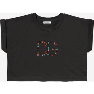 Dolce&Gabbana Kids Embellished cotton T-shirt - black - Y 4