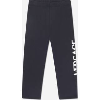 Versace Kids Logo-print cotton-blend leggings - black - Y 12