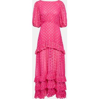 Rixo Shireen fil coupÃ© georgette maxi dress - pink - S