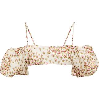 Giambattista Valli Floral off-shoulder cropped top - multicoloured - XL