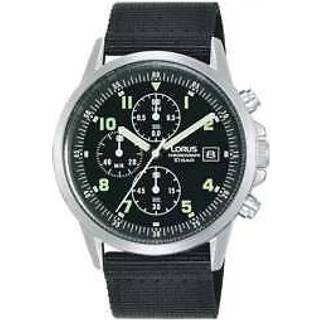 Lorus RM347JX9 Chronograph Black Fabric Strap Watch - W16332