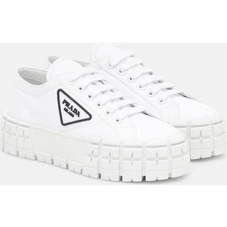 Prada Wheel gabardine sneakers - white - EU 40