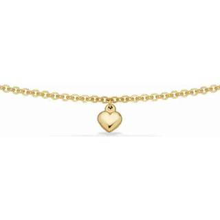 Scrouples armbånd hjerte 14+2 cm i 8 kt guld