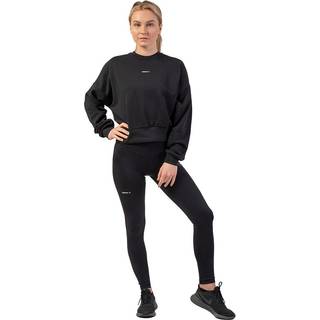 Loose Fit Sweatshirt ''Feeling Good'', black, medium/large