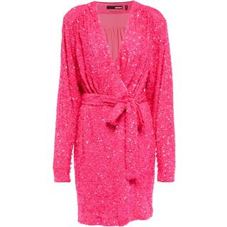 Rotate Sequined wrap minidress - pink - XXS