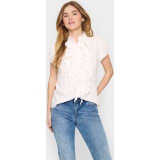Saint Tropez Ellisz Ss Shirt Bluser 30513356 Ice (XSMALL)