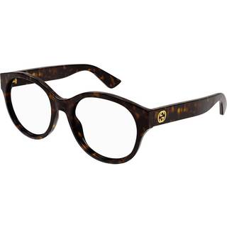 Gucci Kvinde GG1580O 002 Optiske stel Injiceret Havana Transparent Rund