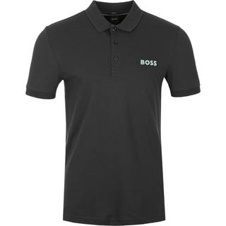 BOSStil mænd. 50512789 Polo Paule sort (M), Casual, Bomuld, Korte ærmer