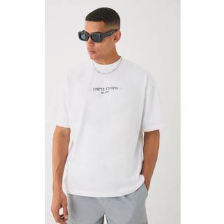 Mens White Oversized Limited Edition Heavyweight T-shirt