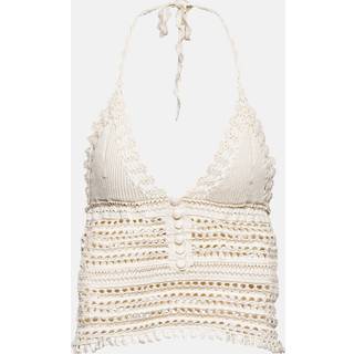 Isabel Marant Frinley cotton crochet crop top - neutrals - XS