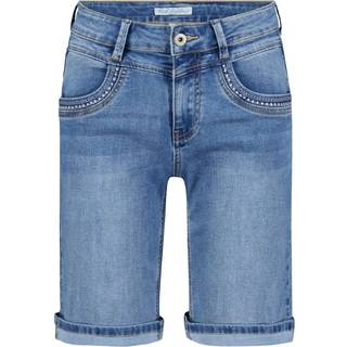 Red Button Sienna Short Embroidery Stone Blå-44