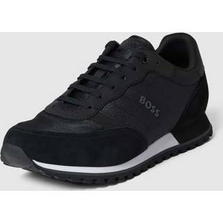 Løbeinspirerede sneakers med detaljer i imiteret læder