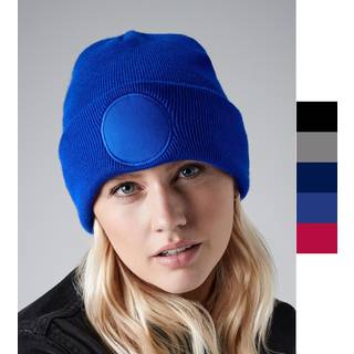 Beechfield CB446 Circular Patch Beanie Black One Size