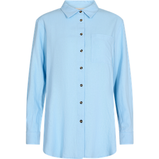 Freequent Skjorte - Lava Simple - Chambray Blue