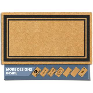 Barnyard designer Natural Coco Coir Heavy Duty Backing Doormat - Large Cute -slip hoveddør velkomstmåtte til udvendig indgang eller verandaindgan