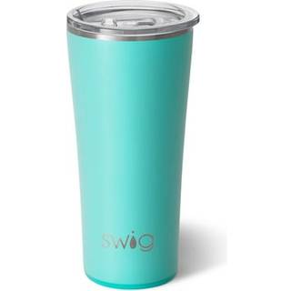 Swig Life 22oz Isoleret tumbler Rejser kaffetumbler med l?g kopholder Venlig rejsekaffe krus rustfrit st?l termos 22 oz tumbler Genanvendelig iso