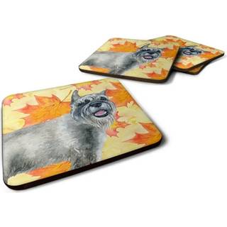 """" Caroline's Treasures Schnauzer Fall Decorative Coasters multicolor """"