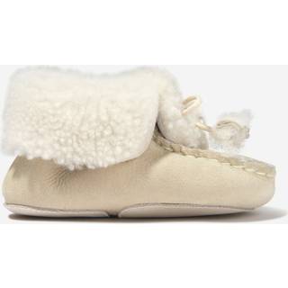 Bonpoint Baby shearling booties - beige - EU 19