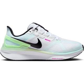 Nike Air Zoom Structure 25 Stability Running Shoe Women - White, Light Green, Size 4 - white