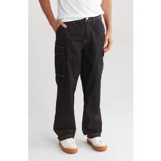 True Religion Big T Cargo Trousers Jet Black