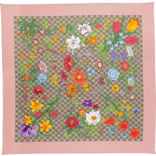 Gucci GG Flora silk scarf - multicoloured - One Size