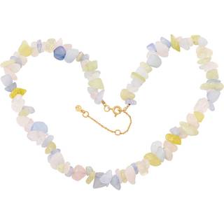 Hultquist Dusty rainbow halskæde i forgyldt