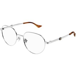 Gucci Mand GG1496O 003 Optiske stel Metal Sølv Transparent Rund